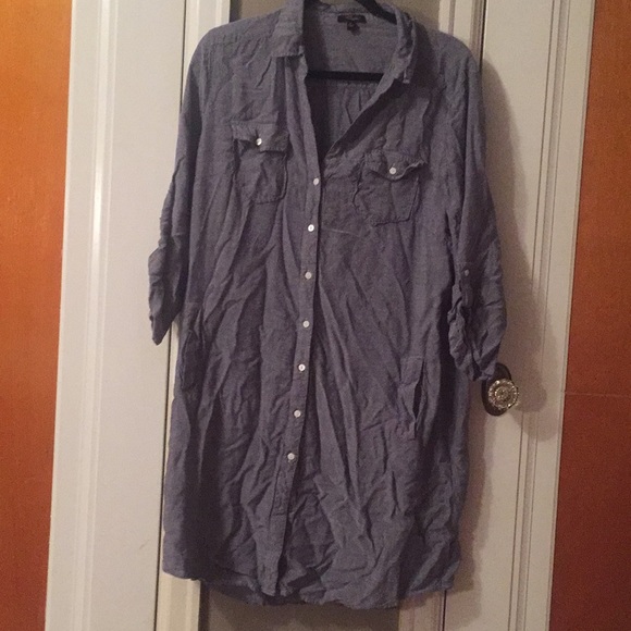 Cupio XL chambray t shirt dress - Picture 1 of 4